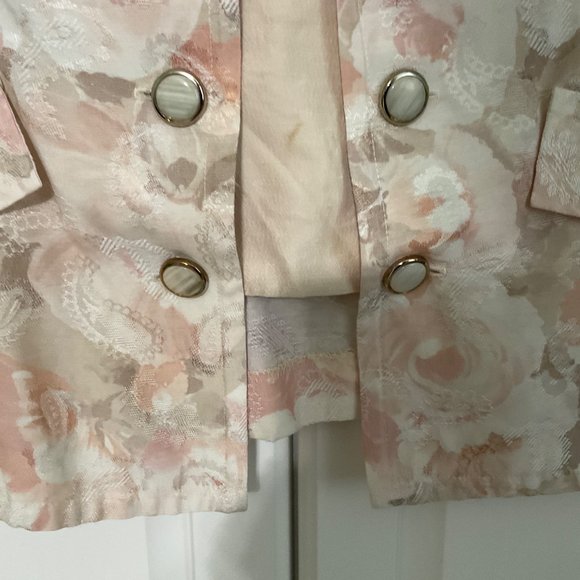 Vintage 1970 Leslie Faye Petite Collections Floral Jacket Size 16 - Picture 11 of 11